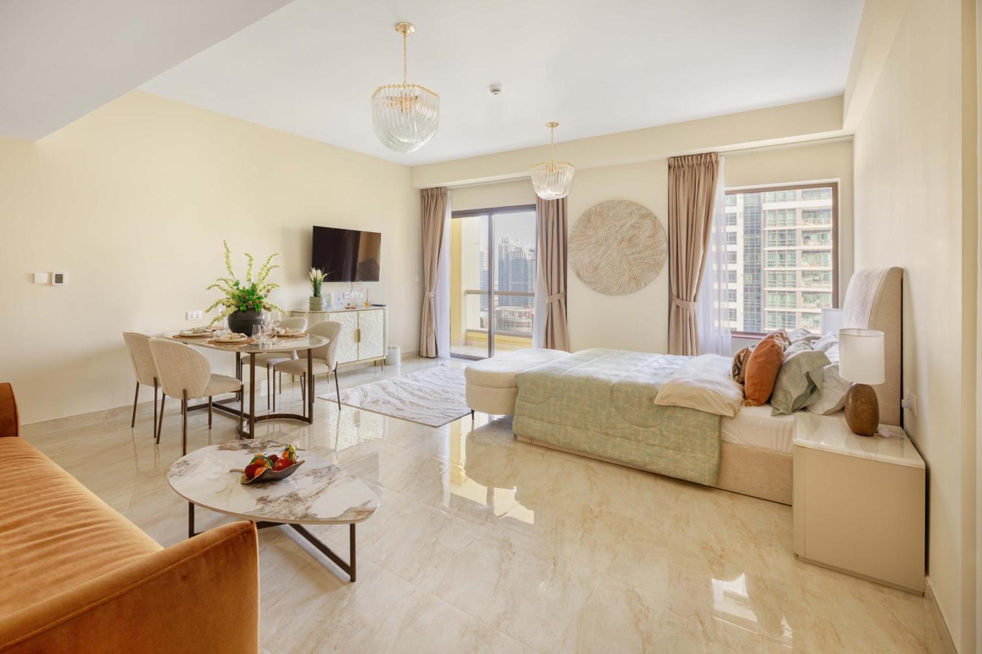 Apartmán Happy Academia Jbr Dubaj Exteriér fotografie